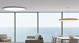 צמוד תקרה / תלוי מרחף MOGI ב 4 גדלים - לבן / עץ צמוד תקרה / תלוי מרחף MOGI ב 4 גדלים - לבן / עץ